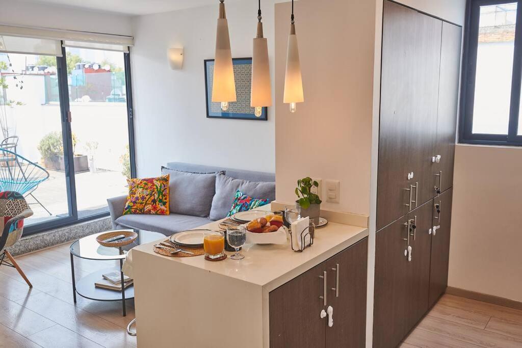 Soleado Ph Con Terraza Privada En Roma Norte Apartment *